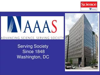 Serving Society Since 1848 Washington, DC