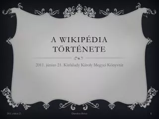 a wikip dia t rt nete