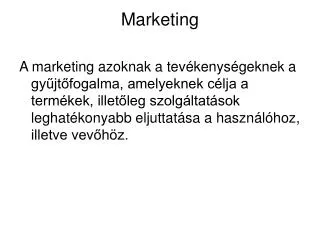 marketing