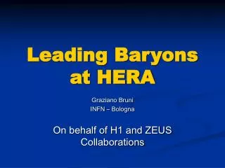 Leading Baryons at HERA