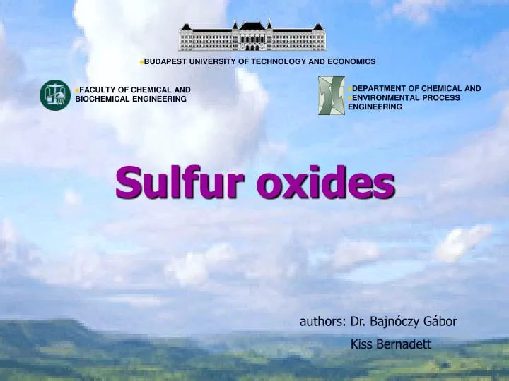 sulfur oxides