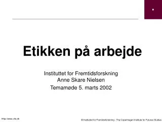 etikken p arbejde