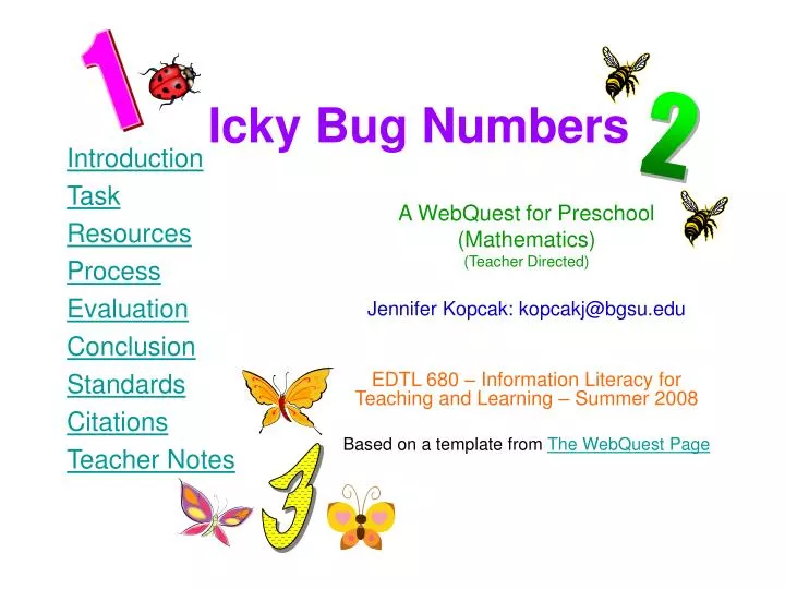 icky bug numbers