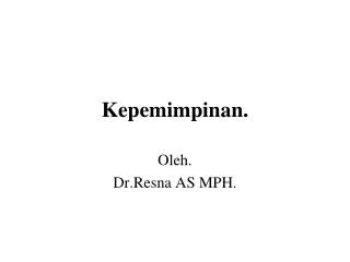 kepemimpinan