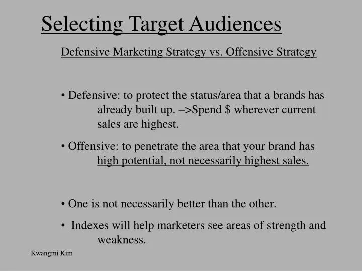 selecting target audiences