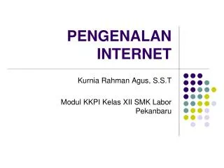 pengenalan internet