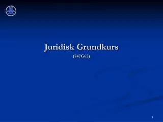 juridisk grundkurs 747g62