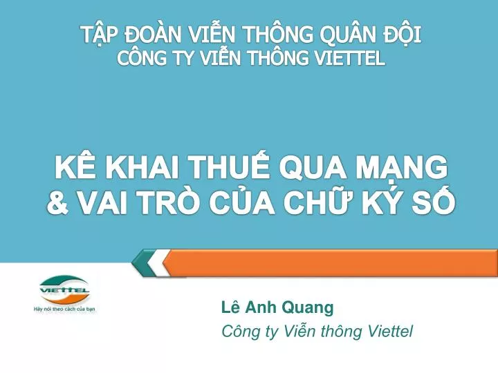 t p o n vi n th ng qu n i c ng ty vi n th ng viettel k khai thu qua m ng vai tr c a ch k s