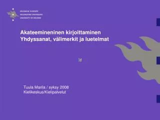 akateemineninen kirjoittaminen yhdyssanat v limerkit ja luetelmat