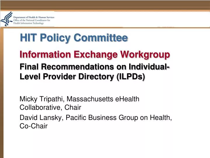 hit policy committee