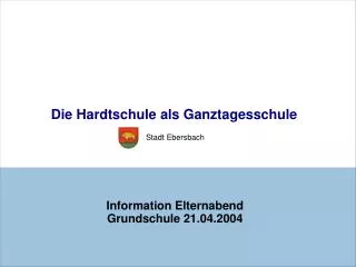information elternabend grundschule 21 04 2004