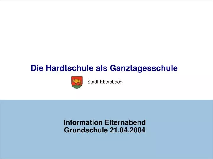 information elternabend grundschule 21 04 2004