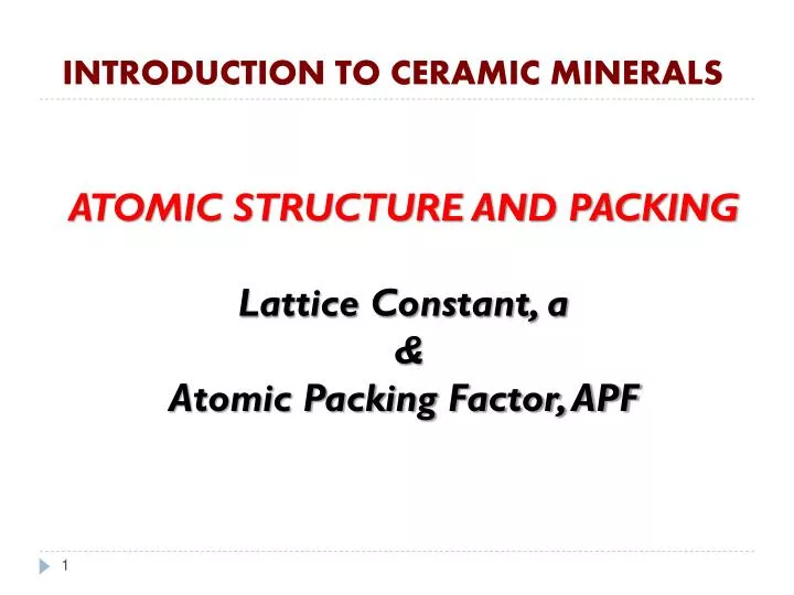 introduction to ceramic minerals