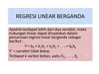 regresi linear berganda