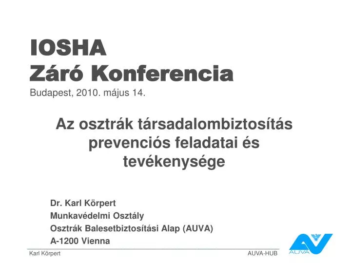 iosha z r konferencia budapest 2010 m jus 14
