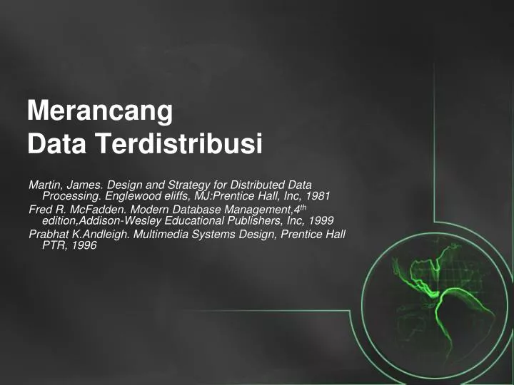 merancang data terdistribusi