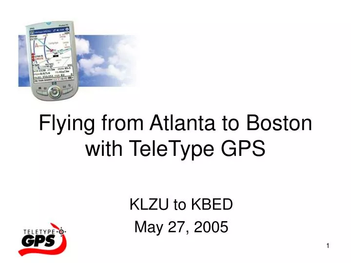 flying from atlanta to boston with teletype gps