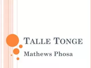 talle tonge