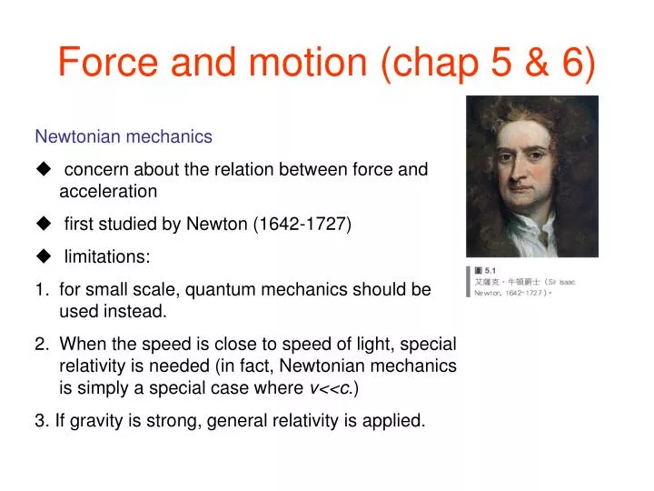 force and motion chap 5 6