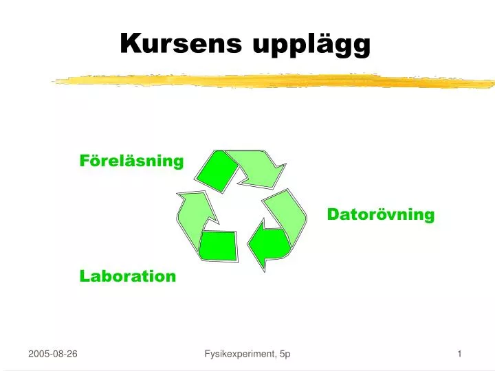 kursens uppl gg