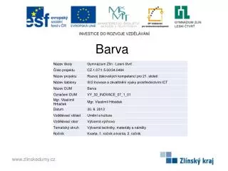 barva