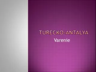 turecko antalya