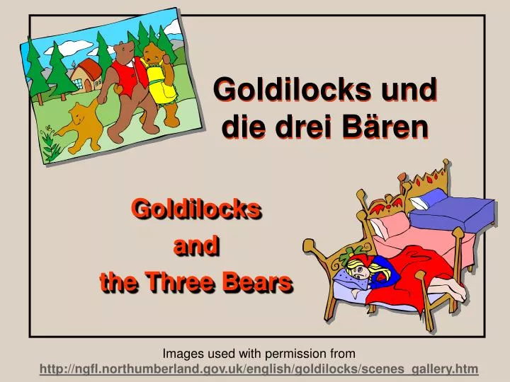 goldilocks und die drei b ren
