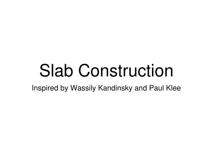 slab construction
