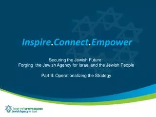 Securing the Jewish Future: Forging the Jewish Agency for Israel and the Jewish People