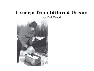 Excerpt from Iditarod Dream by Ted Wood