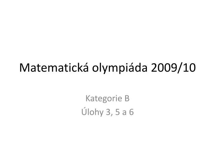 matematick olympi da 2009 10