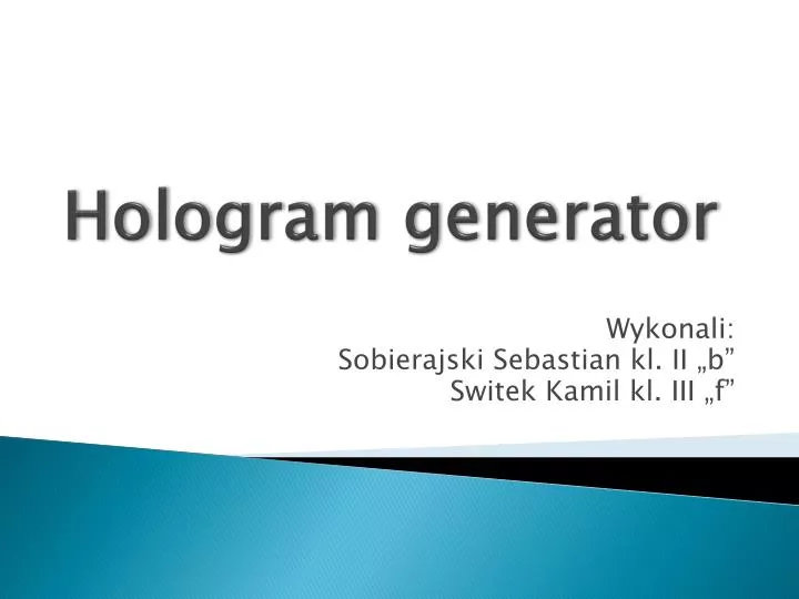 hologram generator