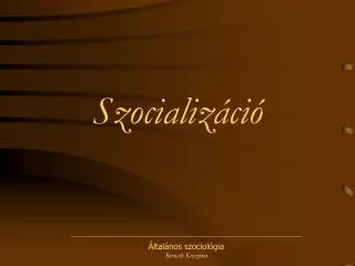 szocializ ci