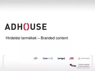 Hirdetési termékek – Branded content