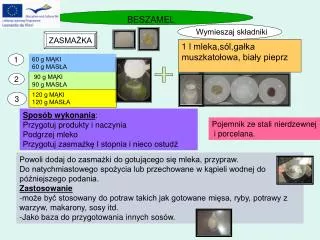 Pojemnik ze stali nierdzewnej i porcelana .