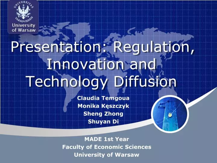 presentation regulation innovation and technology diffusion