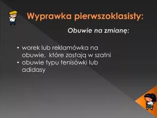 wyprawka pierwszoklasisty