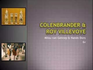 colenbrander roy villevoye