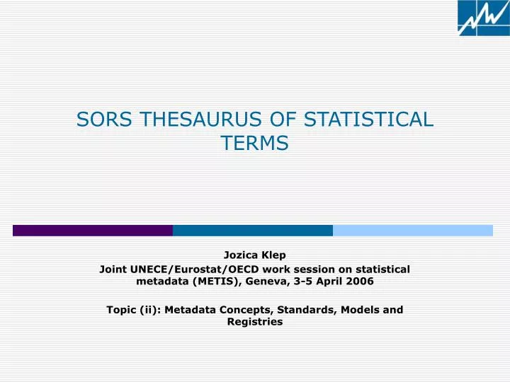 sors thesaurus of statistical terms