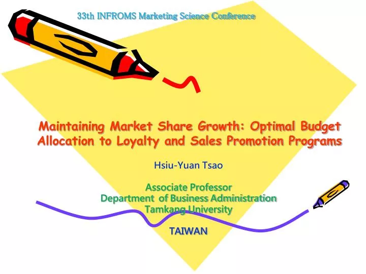 maintaining market share growth optimal budget allocation to loyalty and sales promotion programs