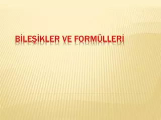 b le kler ve form ller