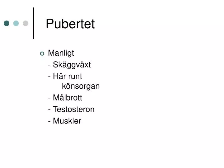 pubertet