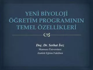 yen b yoloj ret m programinin temel zell kler
