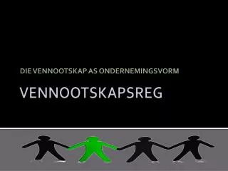 die vennootskap as ondernemingsvorm