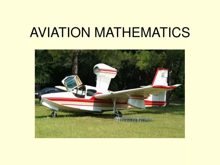 aviation mathematics