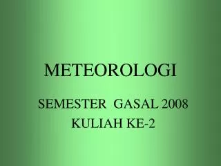 meteorologi
