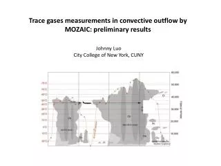 Trace gases measurements in convective outflow by MOZAIC: preliminary results