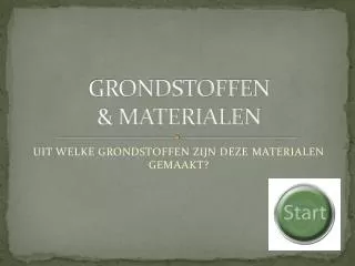 grondstoffen materialen