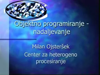 objektno programiranje nadaljevanje