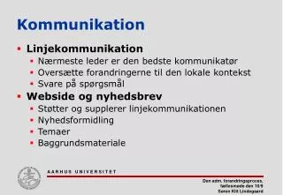 kommunikation